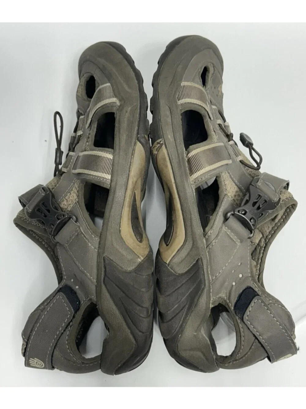 TEVA OMNIUM 2 Men’s Sandals Sz 13 Leather Water Shoes Hiking Outdoor Closed Toe